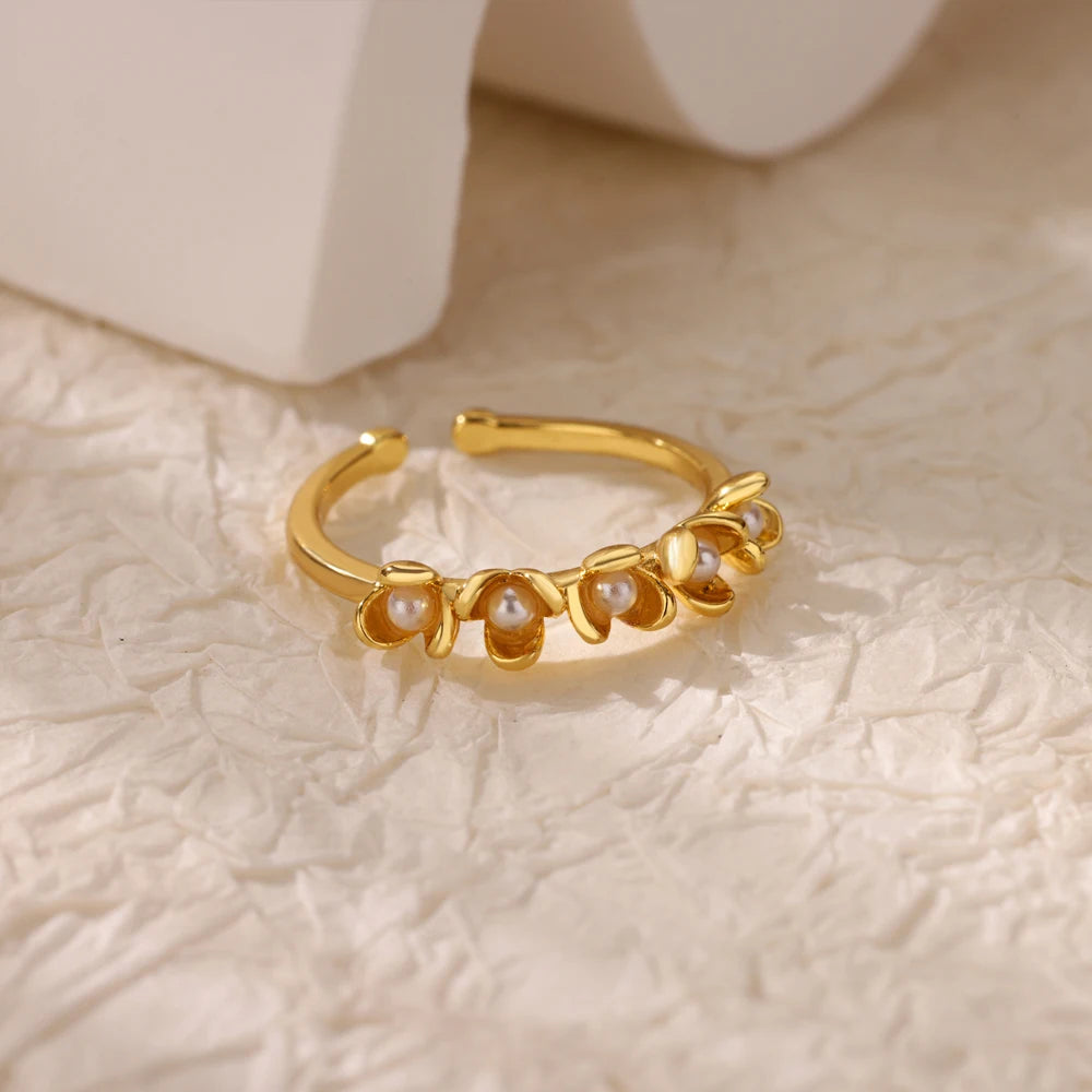 Bagues géométriques en acier inoxydable et Zircon pour femmes, bijoux de luxe, mauvais œil, couleur or, réglables, tendance, cadeau esthétique de mariage