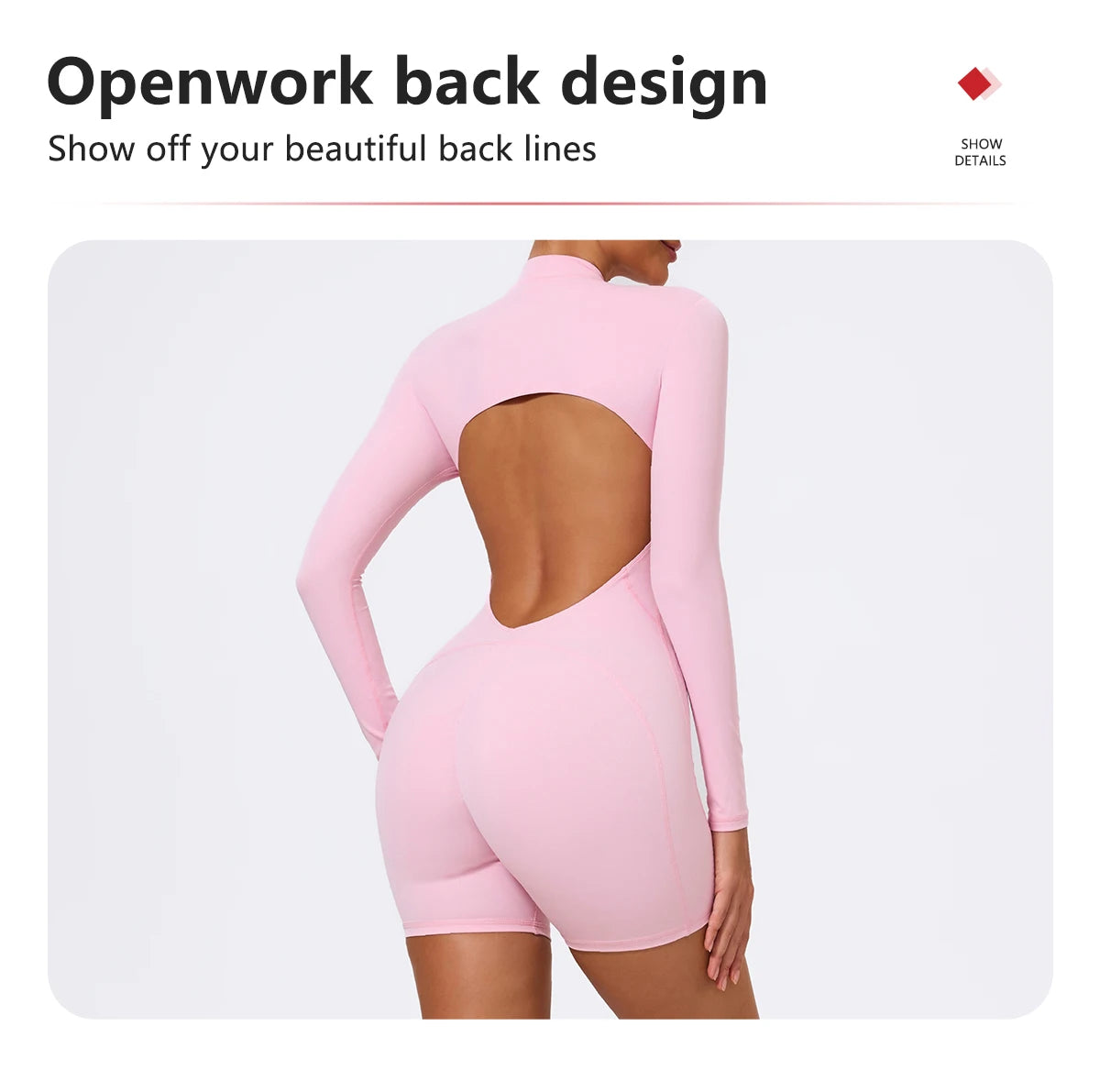 Combinaison Sport Femme Ctenkevet - Jumpsuit Dos Nu Yoga Fitness - Lencensa 