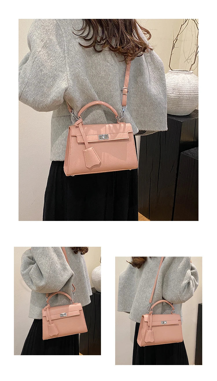 Sac à bandoulière en cuir de qualité supérieure pour femmes, sac à main de luxe de styliste, fourre-tout classique élégant - Lencensa 