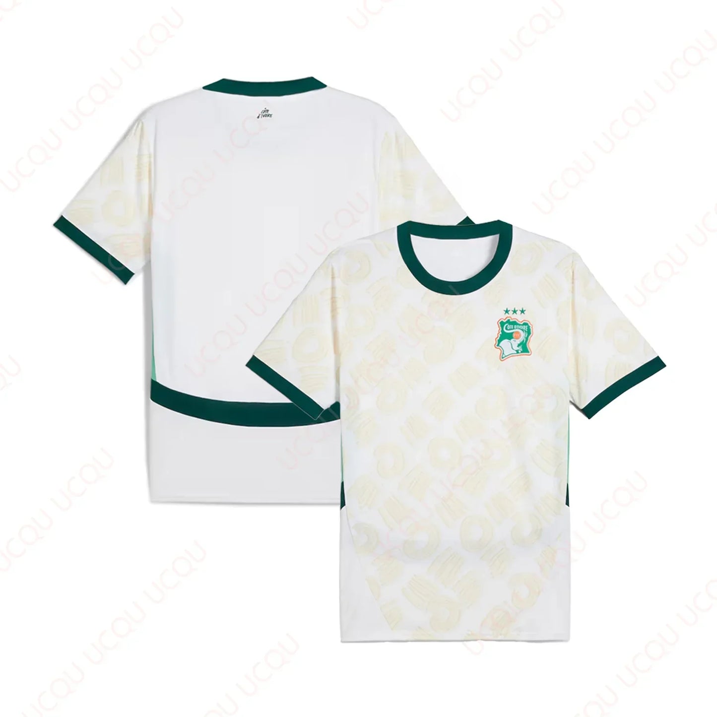 Maillot Côte d'Ivoire 2025 Extérieur - Jersey Séchage Rapide Outdoor Adulte - Lencensa 
