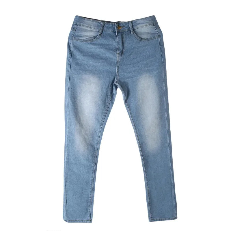 Jean Premium Femme Taille Haute - Denim Stretch Haute Qualité Push-Up