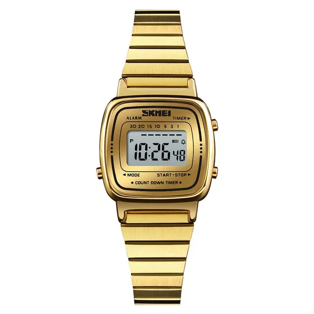 SKMEI 1901 luxe femmes montres petit cadran numérique Chrono calendrier Montre étanche dames Montre-bracelet horloge Montre femme 1620