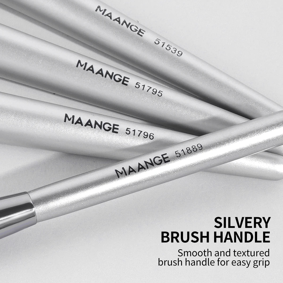 MAANGE 4 pièces ensemble de pinceaux de maquillage principaux pinceaux de fond de teint à dessus plat pinceau profilé coudé outil de maquillage pour le visage à poils denses pour la beauté - Lencensa 