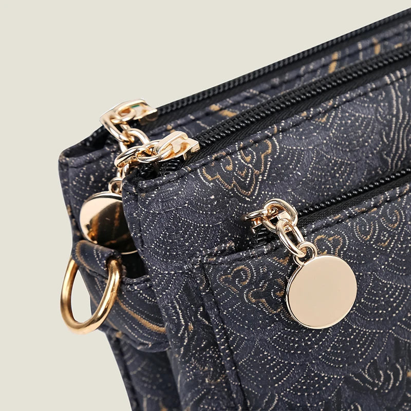Sac à Main en Cuir de Luxe pour Femme, Sacoche de Marque Authentique, de Styliste, à Bandoulière, Multicouche, 03 Utilisation