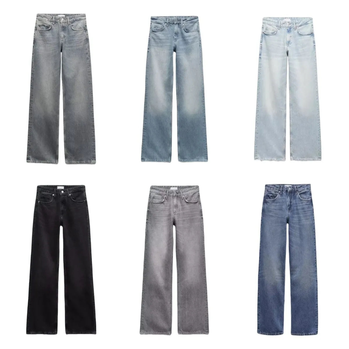 Jean Premium Femme Z1975 - Denim Haute Qualité Taille Droite Y2K 2025