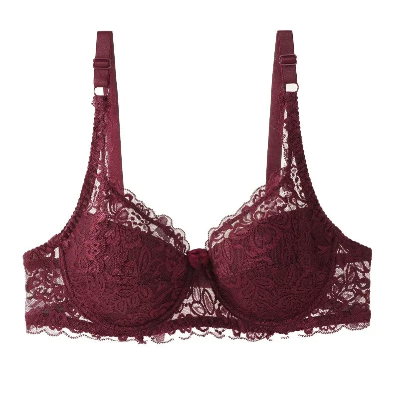 Soutien-Gorge Femme Dentelle - Grande Taille Bonnet C/D - Lencensa 