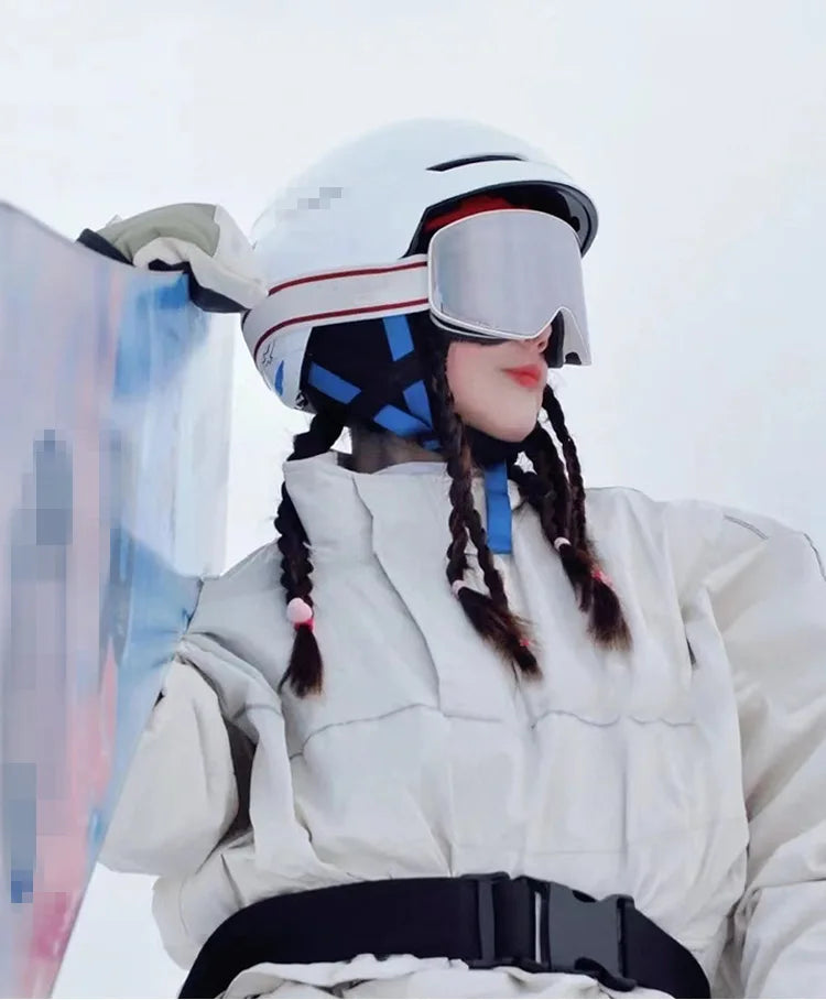 Masque Ski Snowboard UV400 - Double Anti-Buée Cylindrique Unisexe - Lencensa 