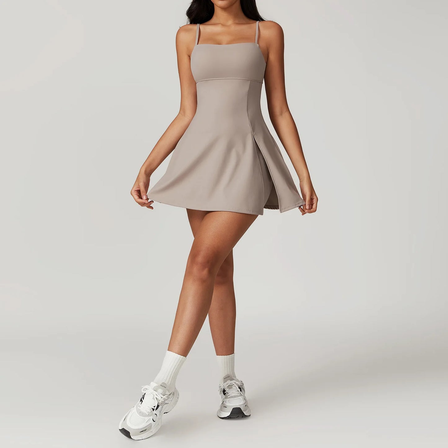 Robe Tennis Femme 2025 avec Short Intégré - Tenue Sport Badminton Golf - Lencensa 