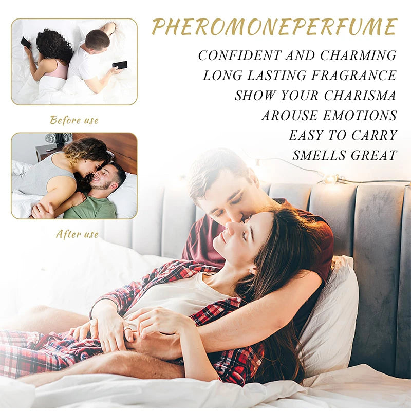 Sexuellement de phéromone séduisant pour hommes et femmes, parfum charmant pour attirer les femmes, parfum flirtant pour les rencontres, spray corporel longue durée, 90ml