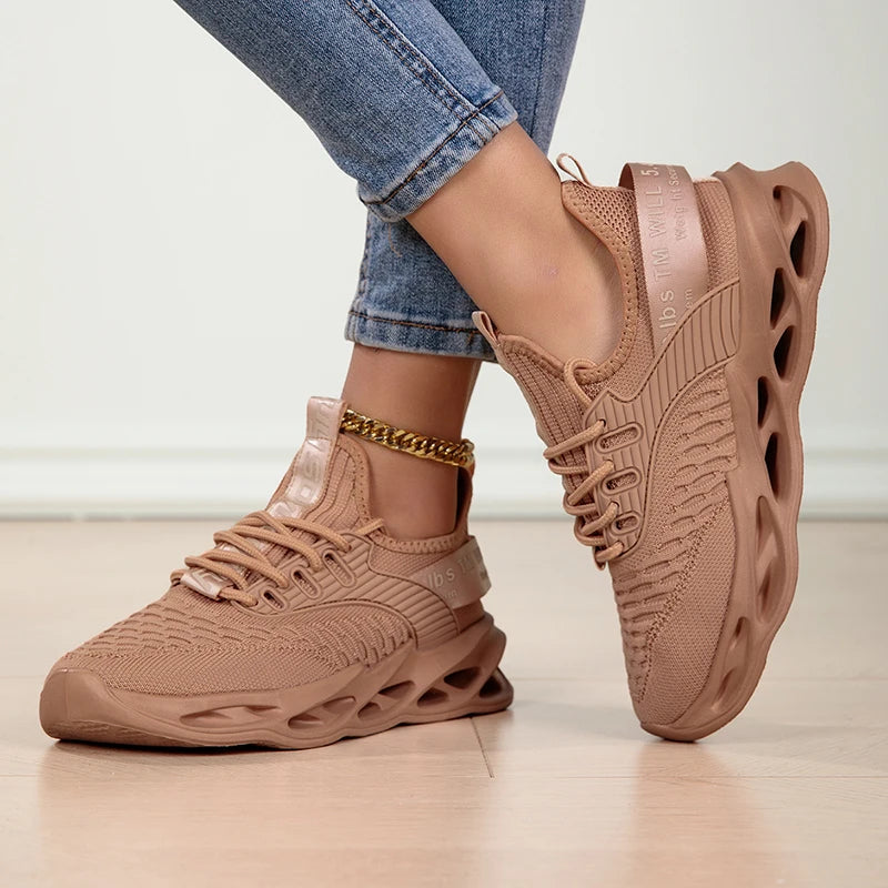 Femmes chaussures de Sport mode plate-forme baskets dames printemps hiver chaussures plates chaussures de course pour femme grande taille 43