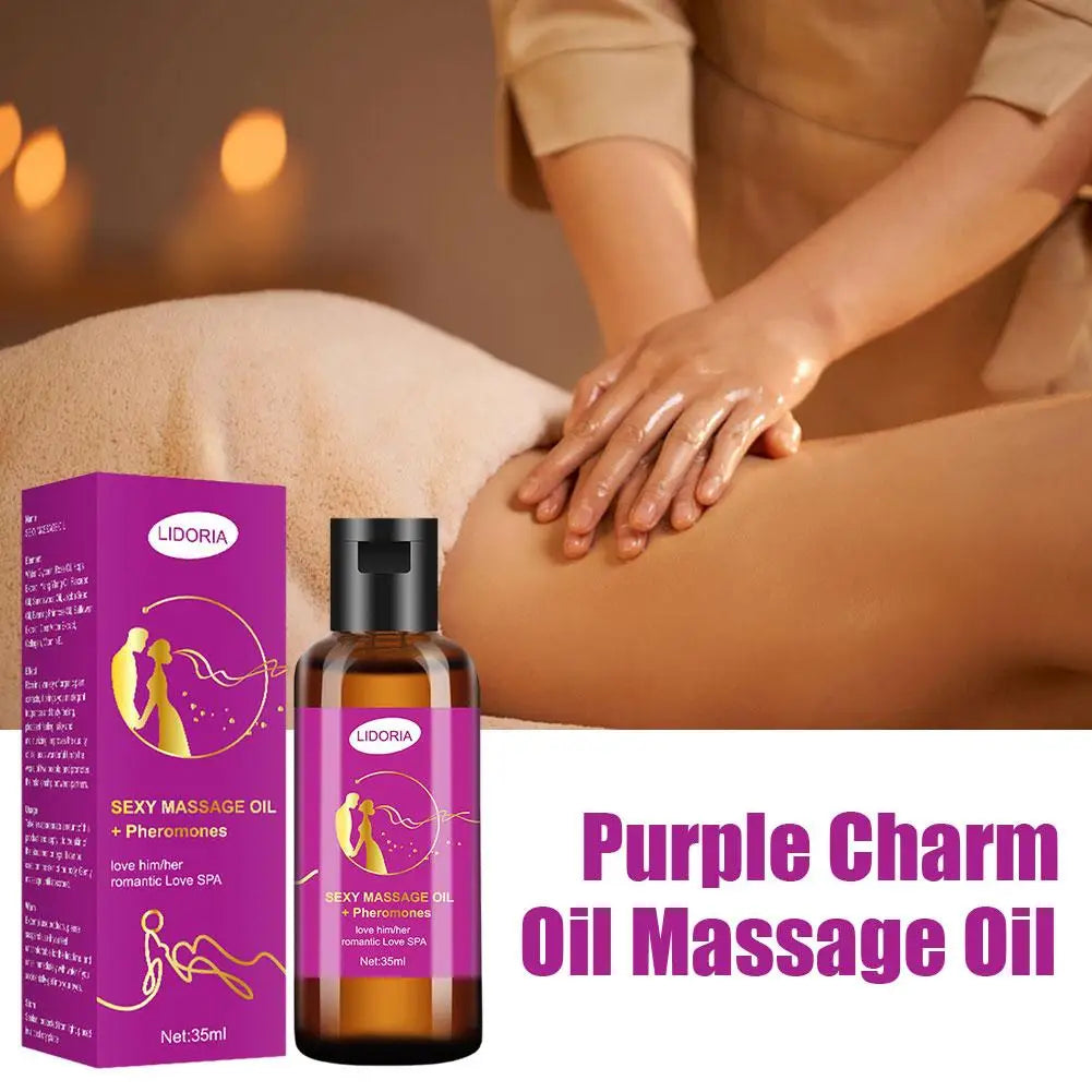 Huile de Massage Relaxante Violette 35ml - Aromathérapie SPA | Lencensa - Lencensa 