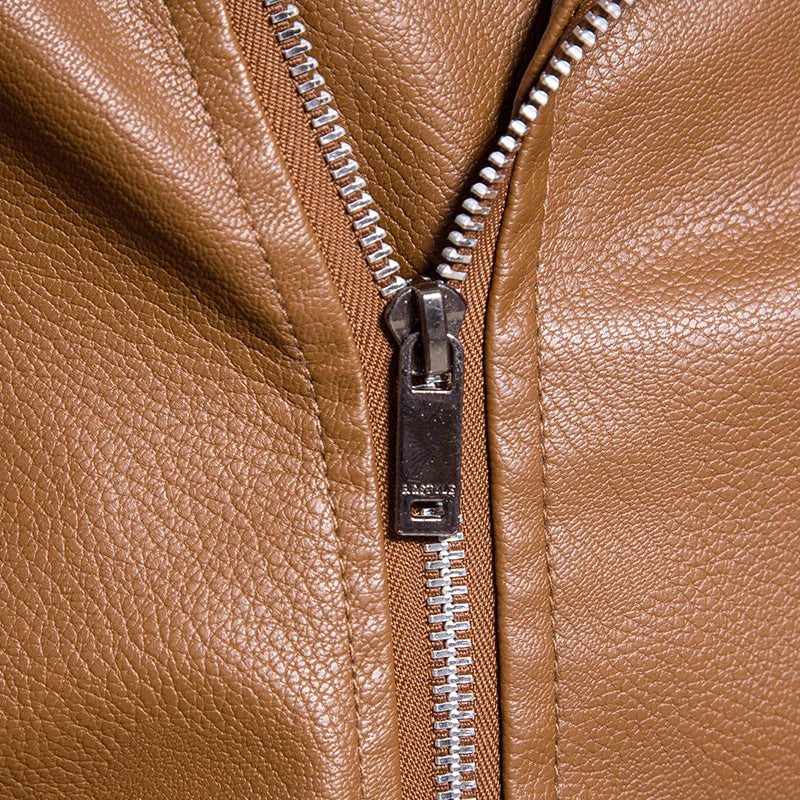 Manteau Cuir Premium Lencensa - Veste Moto Tactique Imperméable - Qualité Exceptionnelle - Lencensa 