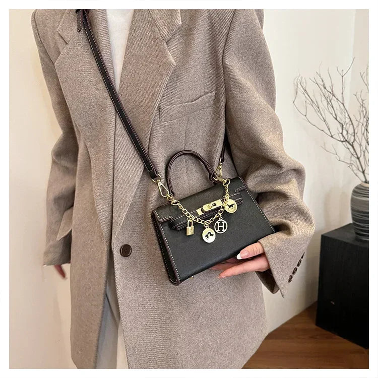 2025 Sac fourre-tout en cuir de luxe pour femme – Sac à main à bandoulière minimaliste, sac à main de travail et de bureau de petit lot de qualité supérieure - Lencensa 