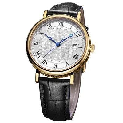 Montre à quartz ultra-plate pour hommes, mouvement d'anticorps contractés, 38mm, acier inoxydable importé du 10/2019 sur