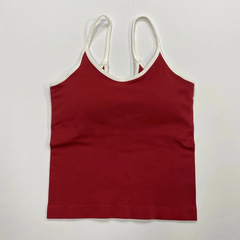 Ensemble Yoga Femme Seamless - Legging + Brassière Anti-Choc Bretelles Croisées - Lencensa 