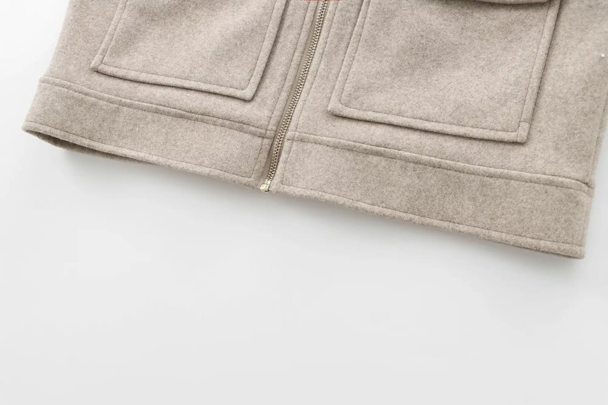 Veste à fermeture éclair pour femme, manteau d'hiver à manches longues avec poches, manteau court de rue élégant pour femme, nouvelle collection - Lencensa 