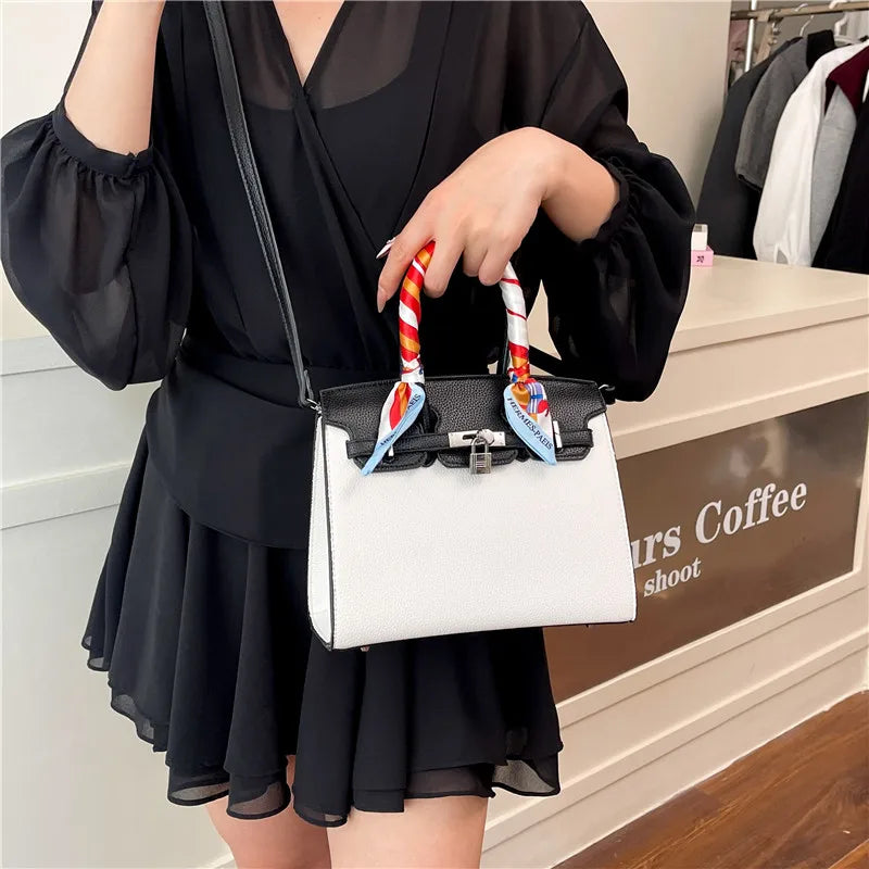 Sac à main de luxe léger et Portable pour femmes, sac à main de tempérament pratique, multifonctionnel, polyvalent, grande capacité, mode Simple - Lencensa 