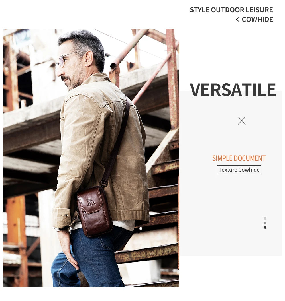 Pochette Ceinture Premium Lencensa - Accessoire Multifonction Cuir - Qualité Exceptionnelle