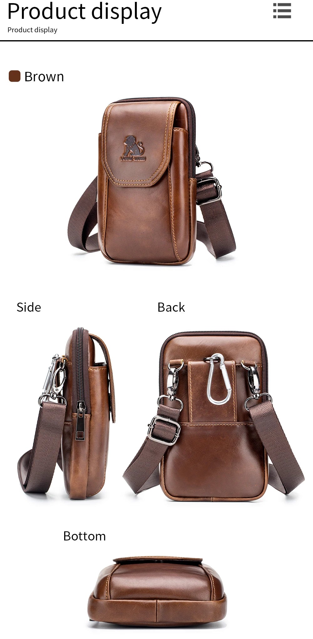 Pochette Ceinture Premium Lencensa - Accessoire Multifonction Cuir - Qualité Exceptionnelle