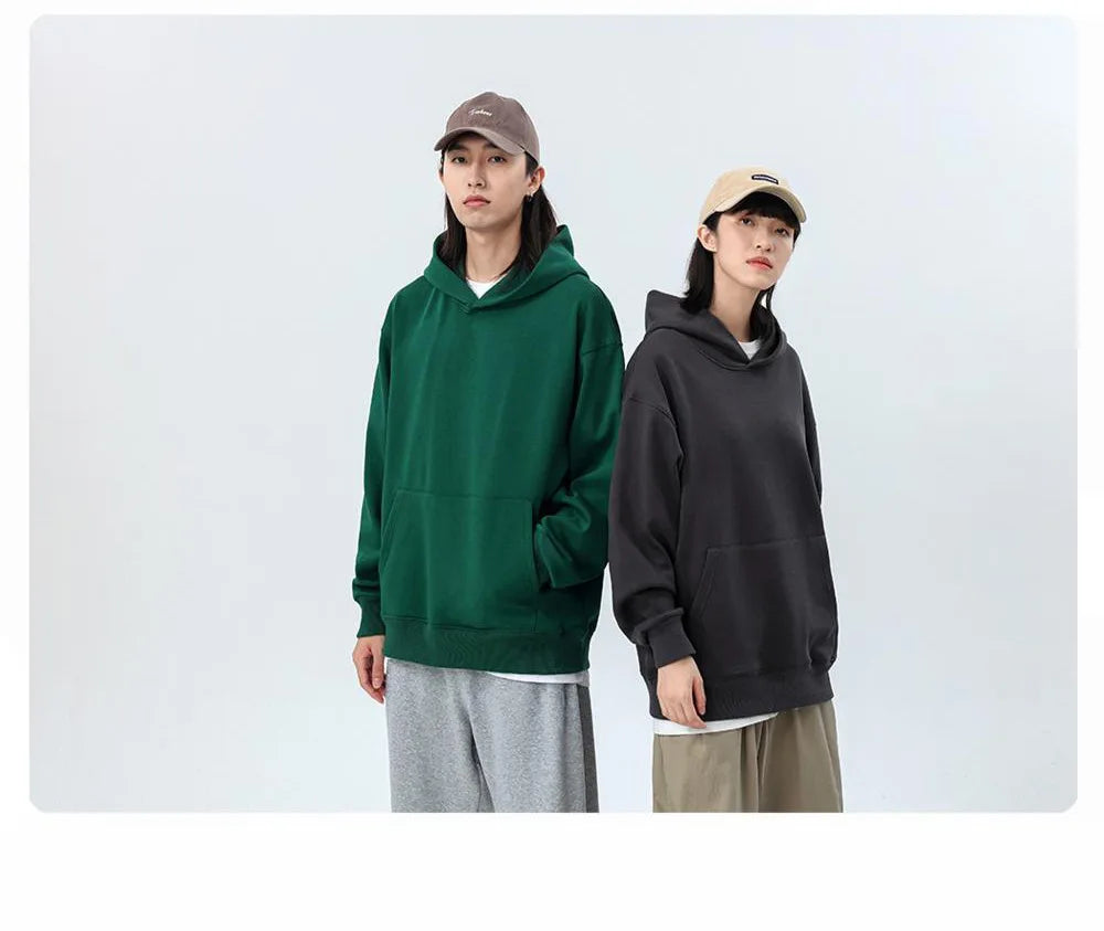 Sweat à Capuche Homme Femme - Coton Épais Doublure Polaire Unisexe - Lencensa 