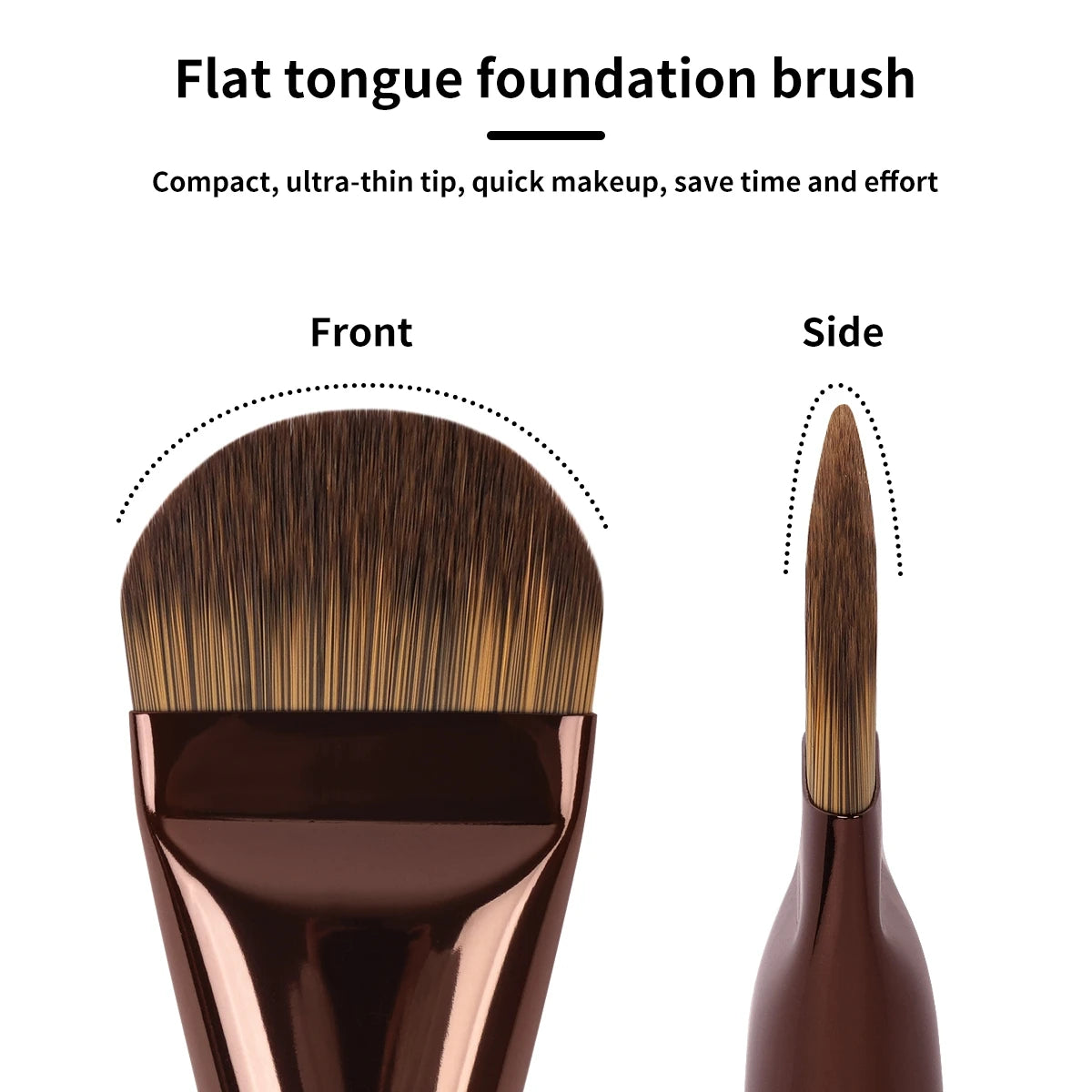 MAANGE – ensemble de pinceaux de maquillage pour fond de teint, 2 pièces, brosse pour masque supérieur Ultra fin pour crème liquide, mélange de cosmétiques, outil de beauté, cadeau Premium
