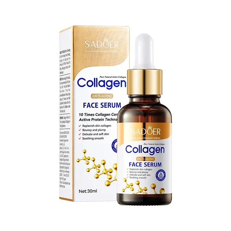 SADOER collagène soins de la peau série collagène masque Facial hydratant Anti-âge réparation éclaircissant peau masque Facial soins de la peau du visage - Lencensa 