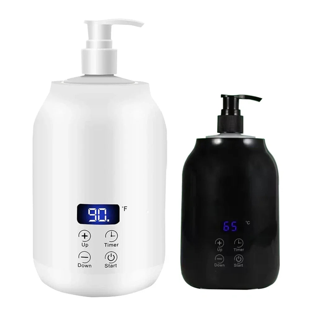 Chauffe-Lotion de Massage Digital - Réchauffeur Huile Crème LED Minuteur - Lencensa 