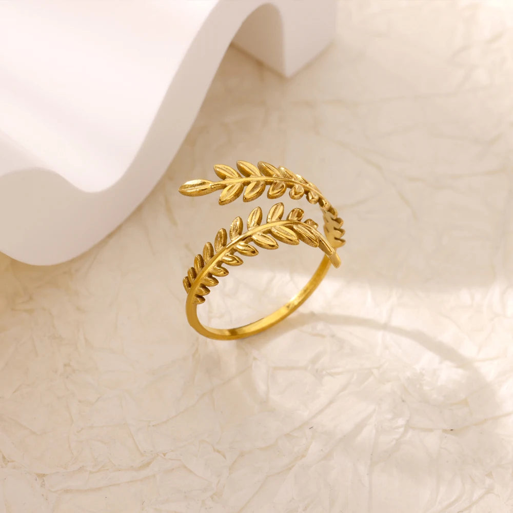Bagues géométriques en acier inoxydable et Zircon pour femmes, bijoux de luxe, mauvais œil, couleur or, réglables, tendance, cadeau esthétique de mariage