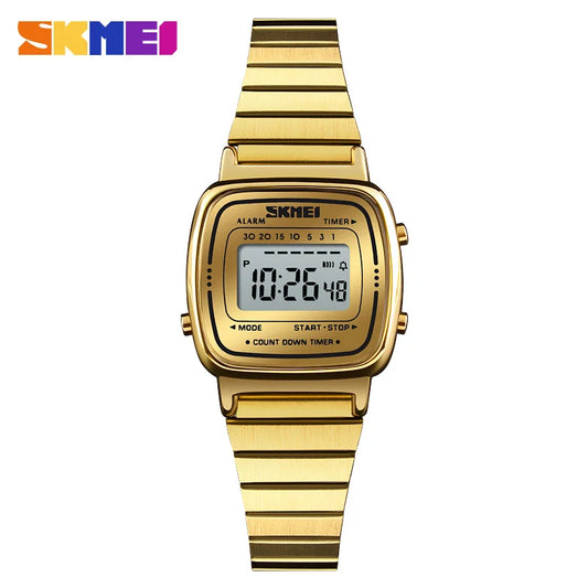 SKMEI 1901 luxe femmes montres petit cadran numérique Chrono calendrier Montre étanche dames Montre-bracelet horloge Montre femme 1620