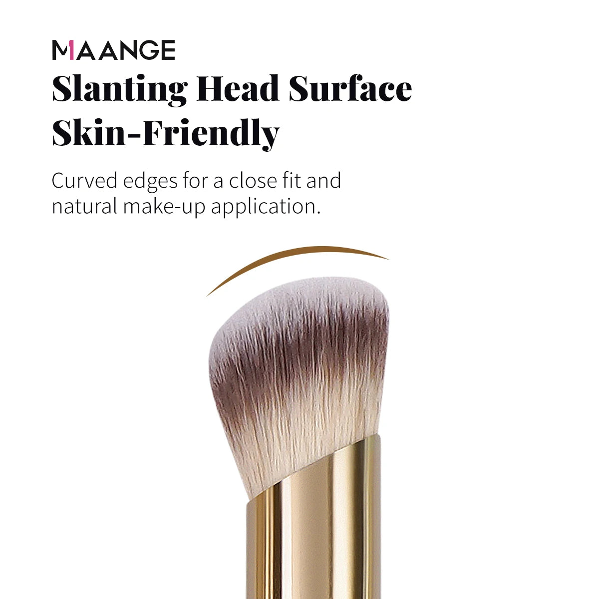 MAANGE 5 pièces pinceaux de maquillage poudre fard à joues brosse fond de teint pinceau de maquillage pinceau de Contour Portable pour voyage cadeau de saint valentin