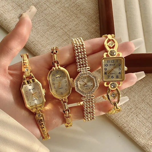 Femmes montres Top marque de luxe montres dames mode or Bracelet montre femme élégante horloge femmes montre femme
