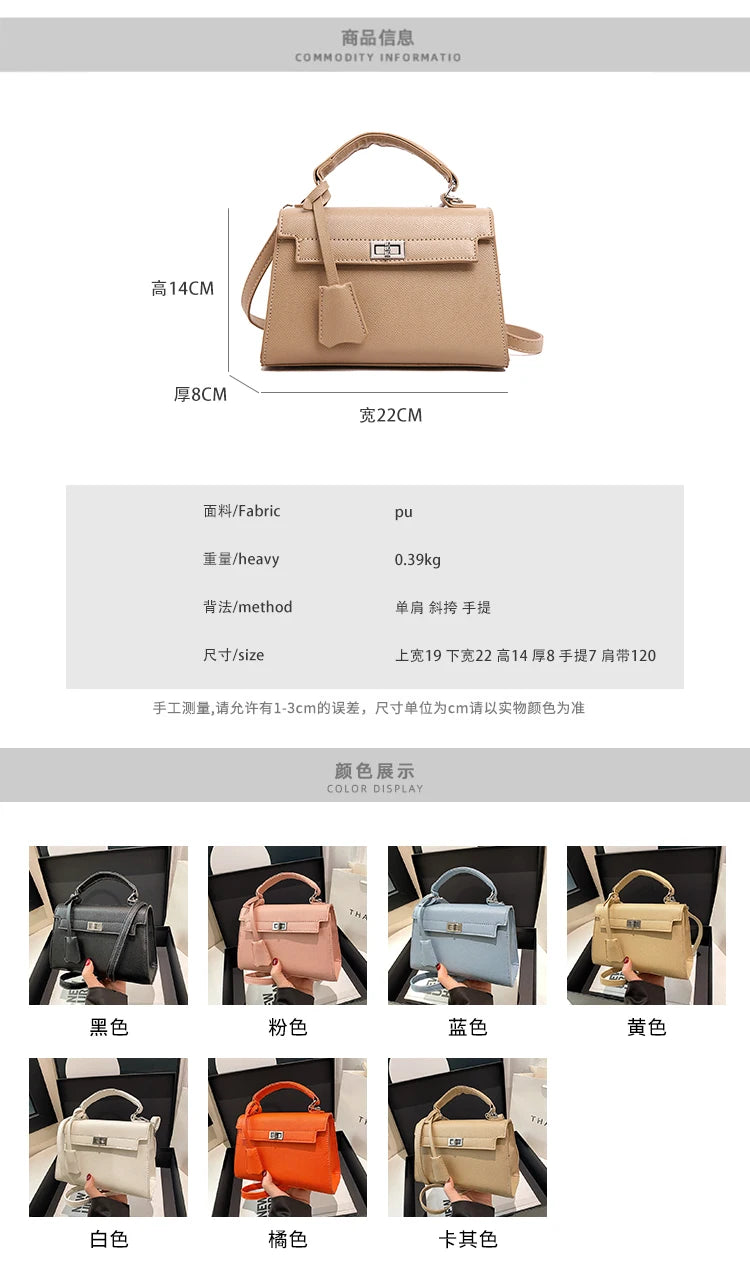 Sac à bandoulière en cuir de qualité supérieure pour femmes, sac à main de luxe de styliste, fourre-tout classique élégant - Lencensa 