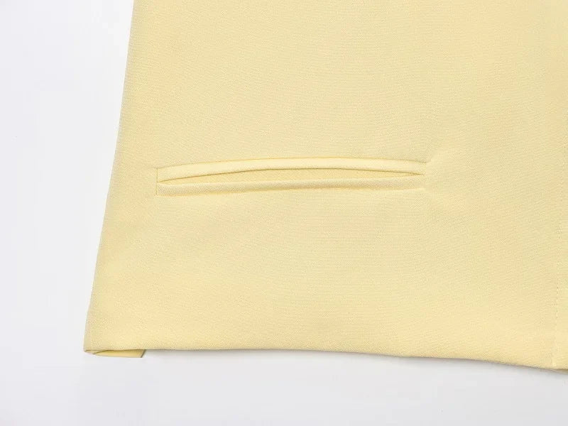 Veste Courte Premium Lencensa Femme - Blazer Été Haute Qualité Manches Courtes