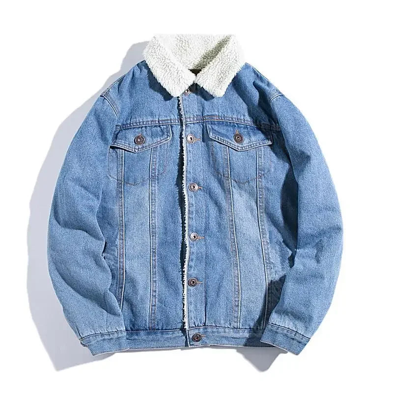 Veste Jean Premium Lencensa - Doublée Polaire Rembourrée Coton - Qualité Exceptionnelle Automne-Hiver - Lencensa 