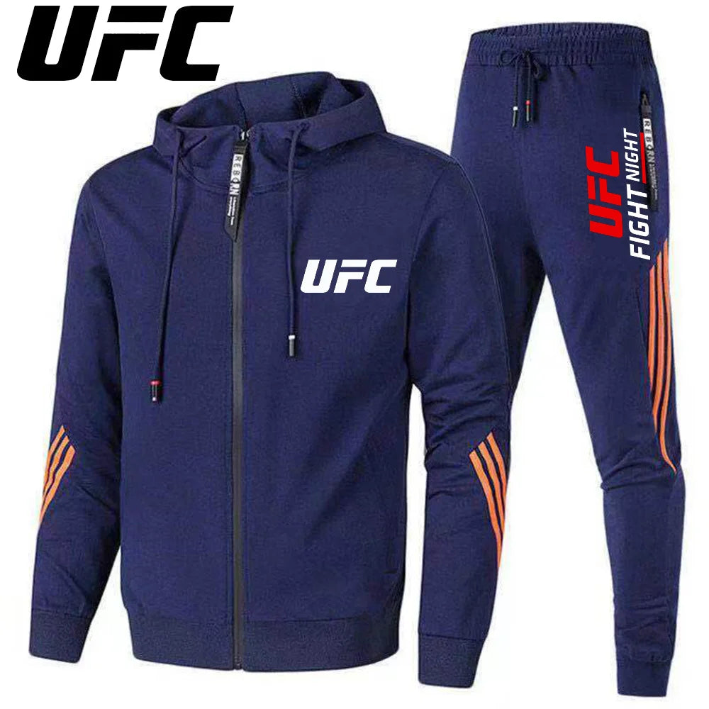Ensemble de Sport UFC Frontier - Survêtement Homme Femme avec Veste à Capuche et Zip - Lencensa 