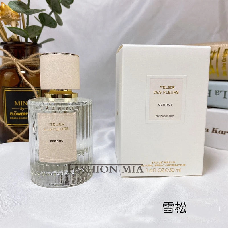 Vaporisateur d'eau de parfum perporcelain pour femme et homme, atomiseur longue durée, parfum de fleur boisée, parfum de musc, dame sexy, 50ml