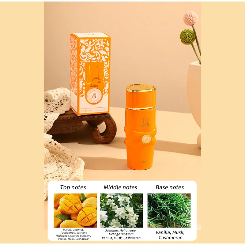 Parfum arabe De luxe, Spray Eau De Parfum unisexe, fleurs, Fruits Notes, parfum pour femmes, parfum épicé de Gourmand Oriental, brume corporelle au moyeu