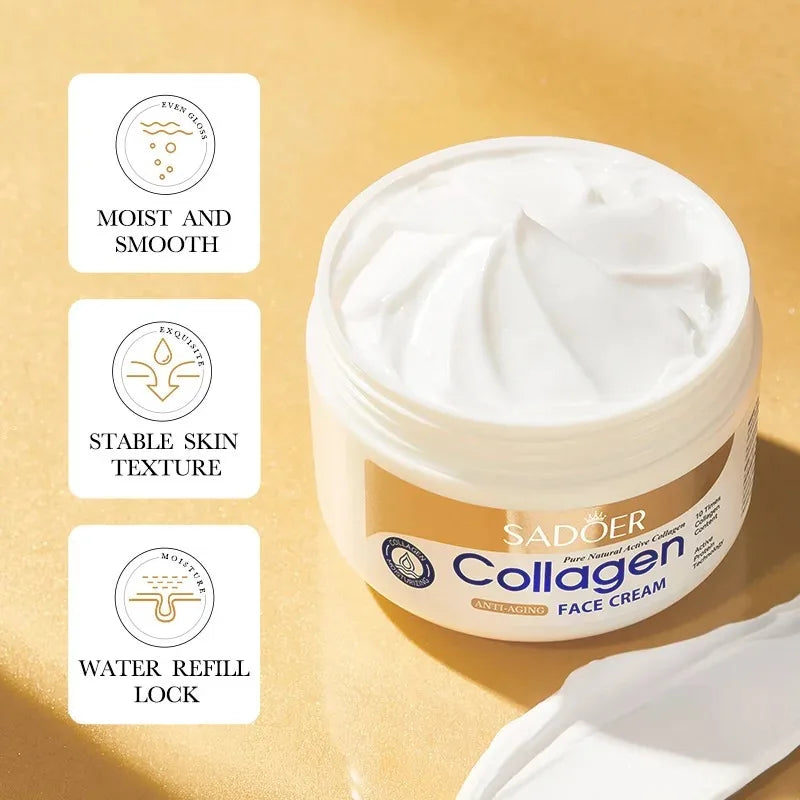 SADOER collagène soins de la peau série collagène masque Facial hydratant Anti-âge réparation éclaircissant peau masque Facial soins de la peau du visage - Lencensa 