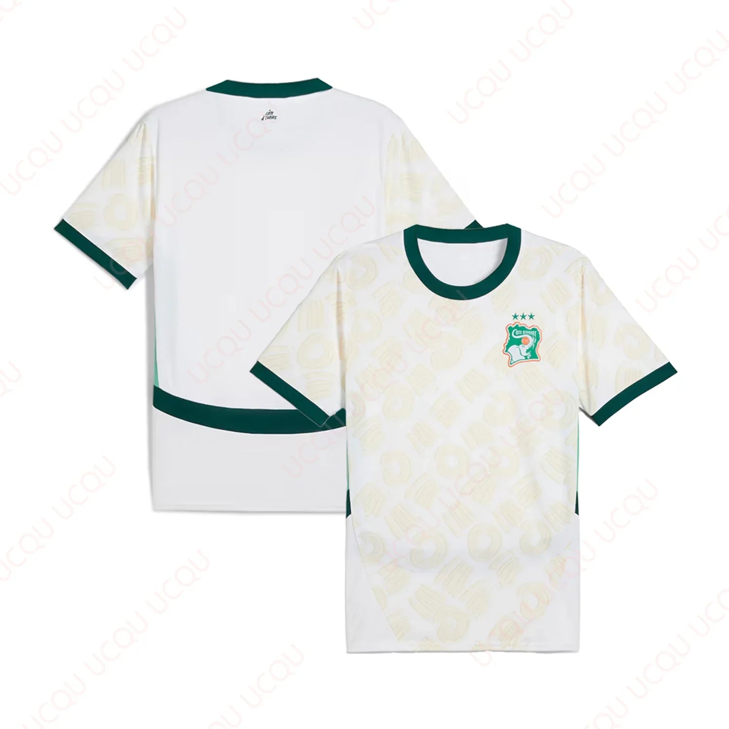 Maillot Côte d'Ivoire 2025 Extérieur - Jersey Séchage Rapide Outdoor Adulte - Lencensa 