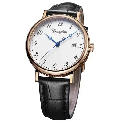 Montre à quartz ultra-plate pour hommes, mouvement d'anticorps contractés, 38mm, acier inoxydable importé du 10/2019 sur