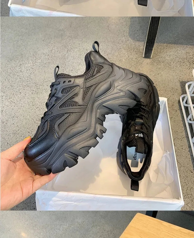 Baskets Femme Plateforme - Chaussures Sport Décontractées Été