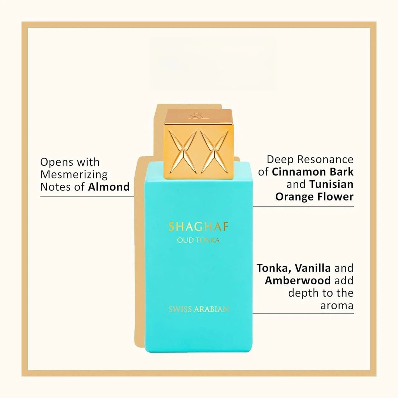 Eau De Parfum De luxe séduisant amande AromaVanilla Amberwood Notes parfum d'inspiration arabe longue durée parfum De Cologne exquis - Lencensa 