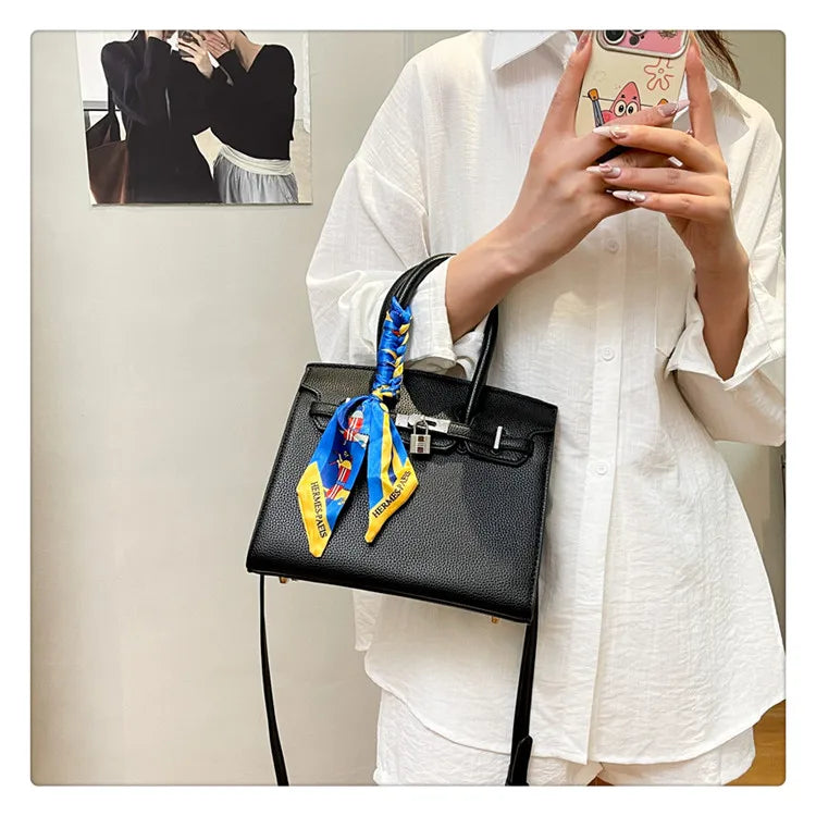 Sac à main de luxe léger et Portable pour femmes, sac à main de tempérament pratique, multifonctionnel, polyvalent, grande capacité, mode Simple - Lencensa 