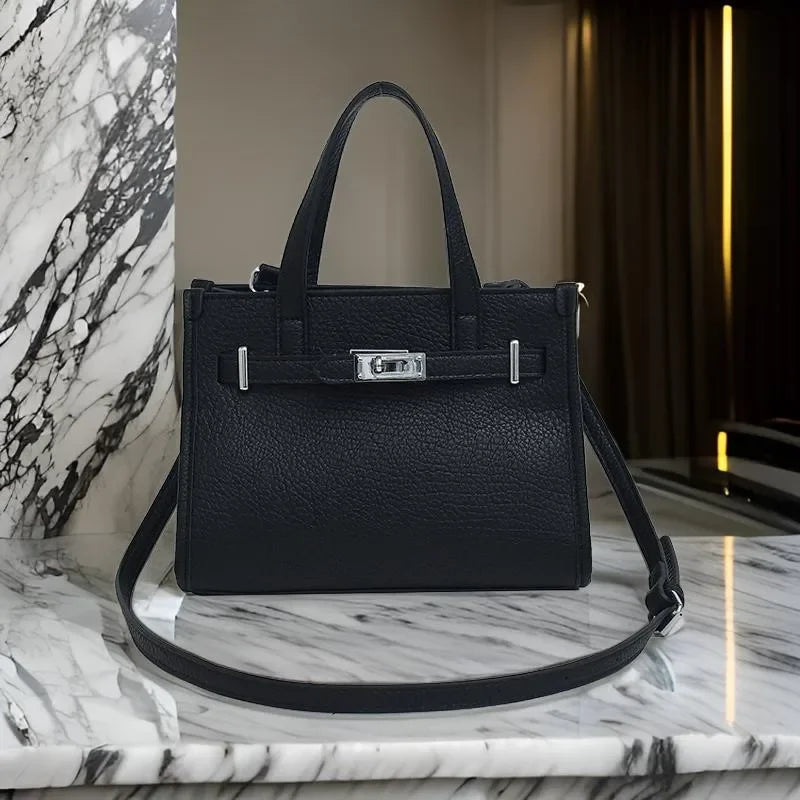 Sac messager élégant pour femme – Sac fourre-tout en cuir de marque de luxe avec sangle réglable