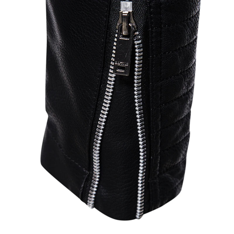 Manteau Cuir Premium Lencensa - Veste Moto Tactique Imperméable - Qualité Exceptionnelle - Lencensa 