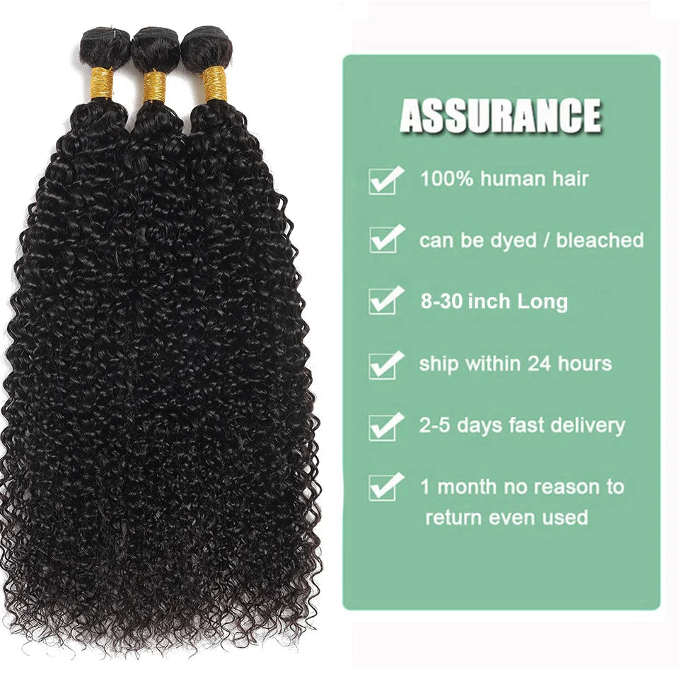 Mèches péruviennes 100% naturelles Remy, cheveux crépus bouclés, couleur naturelle, Extensions de cheveux humains vierges, 10-30 pouces, pour femmes noires