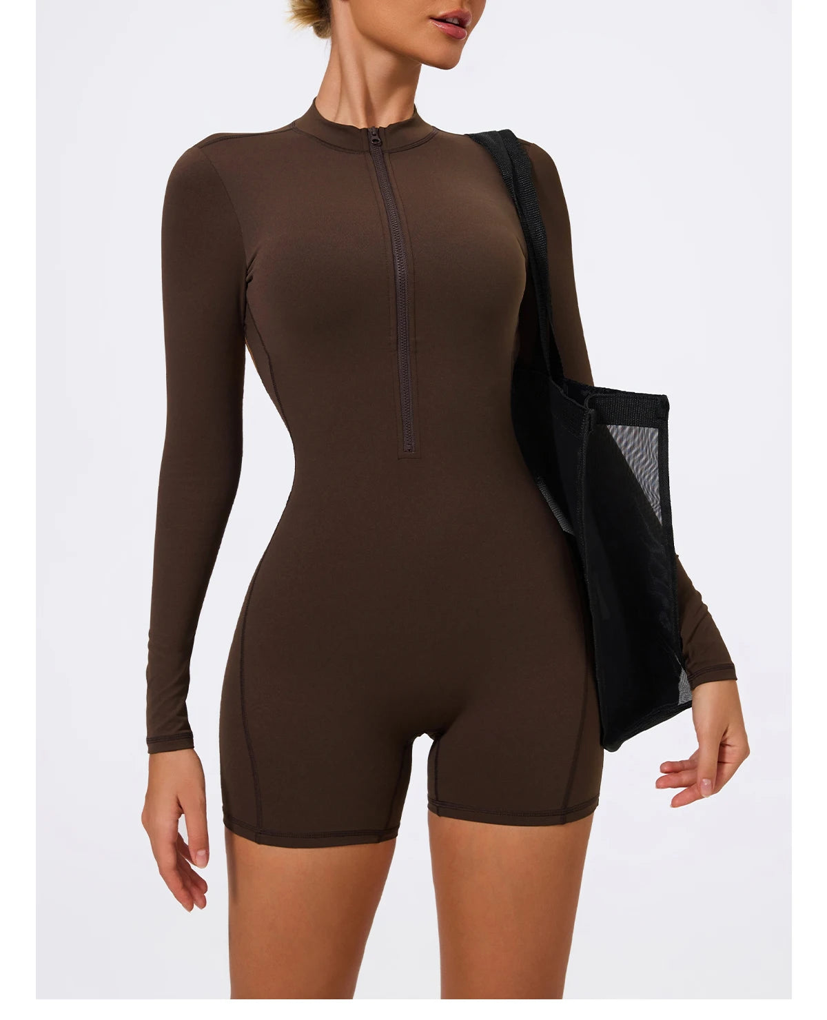 Combinaison Sport Femme Ctenkevet - Jumpsuit Dos Nu Yoga Fitness - Lencensa 