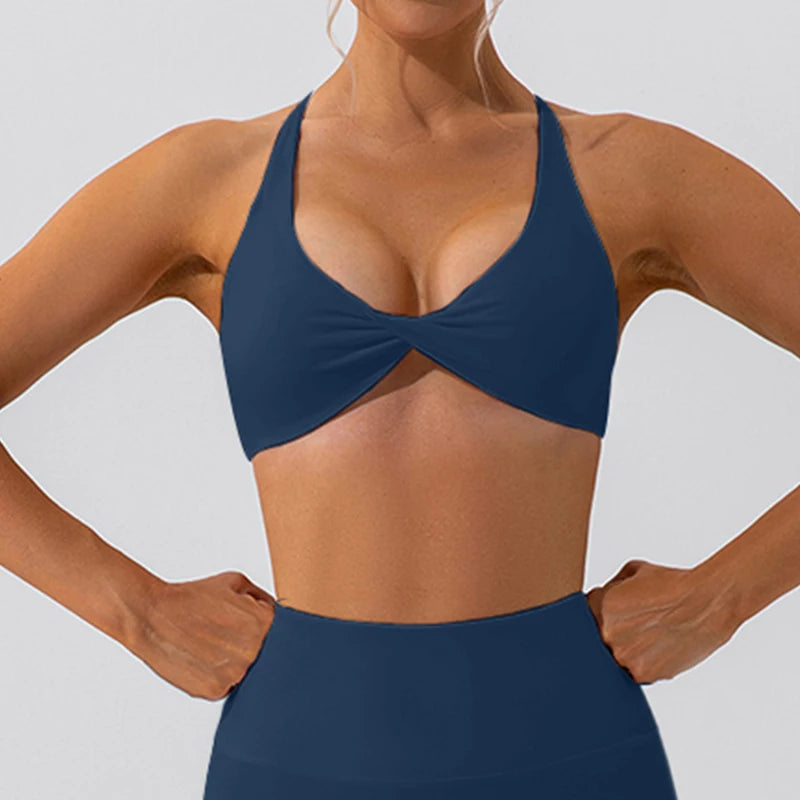Brassière Sport Femme - Dos Croisé Respirante - Lencensa 