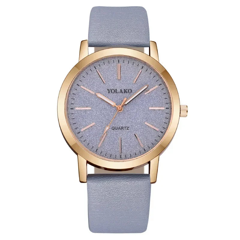 Montre-bracelet en cuir à quartz pour femme, montres pour femme, marque de luxe, mode féminine