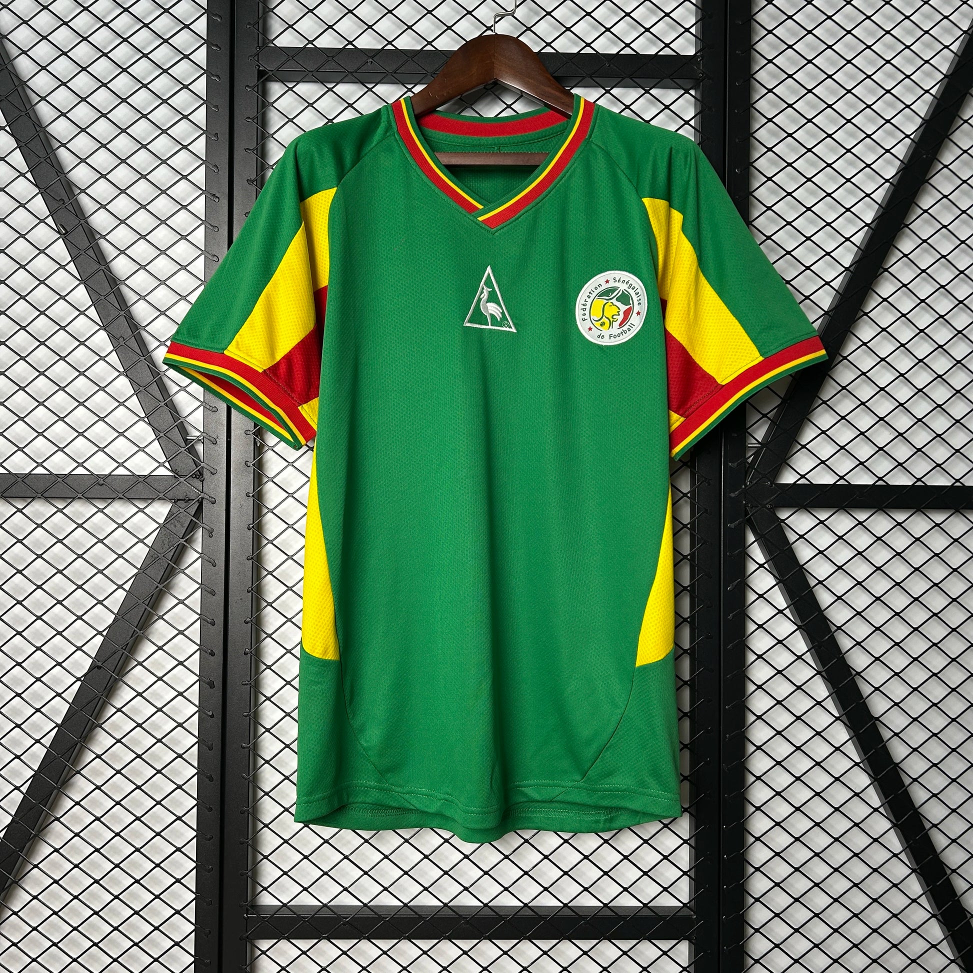 Maillot Sénégal 2002 Rétro Away Vert - Édition Collector Personnalisable - Lencensa 